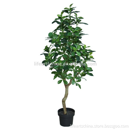 105cm green leaves artificial tree